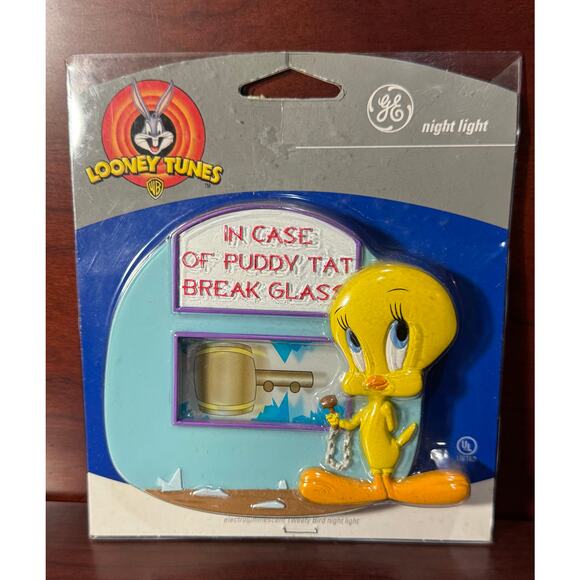 Vintage General Electric Looney Tunes TWEETY Bird Night Light NEW Old Stock 2000 - Picture 1 of 7